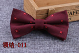 Microfiber Bowtie Woven Dot  Bow Tie