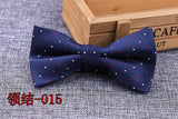 Microfiber Bowtie Woven Dot  Bow Tie