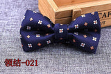 Microfiber Bowtie Woven Dot  Bow Tie