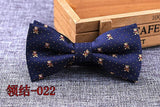 Microfiber Bowtie Woven Dot  Bow Tie