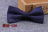 Microfiber Bowtie Woven Dot  Bow Tie