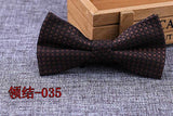 Microfiber Bowtie Woven Dot  Bow Tie