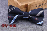 Microfiber Bowtie Woven Dot  Bow Tie