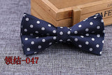 Microfiber Bowtie Woven Dot  Bow Tie