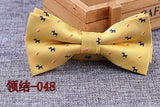 Microfiber Bowtie Woven Dot  Bow Tie