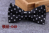 Microfiber Bowtie Woven Dot  Bow Tie