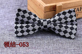 Microfiber Bowtie Woven Dot  Bow Tie