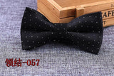 Microfiber Bowtie Woven Dot  Bow Tie