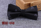 Microfiber Bowtie Woven Dot  Bow Tie