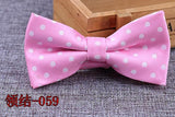 Microfiber Bowtie Woven Dot  Bow Tie