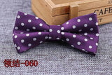 Microfiber Bowtie Woven Dot  Bow Tie