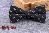 Microfiber Bowtie Woven Dot  Bow Tie