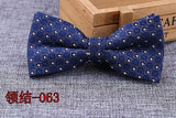 Microfiber Bowtie Woven Dot  Bow Tie