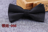 Microfiber Bowtie Woven Dot  Bow Tie