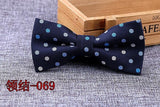 Microfiber Bowtie Woven Dot  Bow Tie