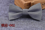 Microfiber Bowtie Woven Dot  Bow Tie