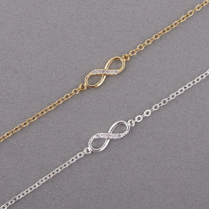 Infinity Number 8 Chain Bracelet CZ Infinity Bracelets for Women  Friendship Bracelets Bohemian Charm Jewelry