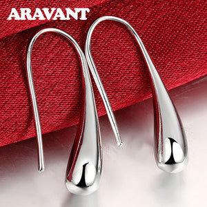 Silver Earring Fashion Jewelry Teardrop/Water drop/Raindrop Dangle Earrings For Women