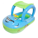 Baby Swim Ring Sunshade Steering wheel Safe Holiday Floating Summer Kids Seat Inflatable Swimming boat toys Water pool tube PVC