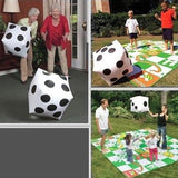 30*30cm Funny Outdoor Inflatable Dice Blow-Up Cube Big Dice Toy Group Game Tool Casino Poker Party Decorations Pool Beach Toy