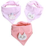 3pcs/lot Special Baby Bibs Boy Girl Bandana Cotton Absorb Bib Burp Cloth Triangle Baby Scarf Burp Newborn Princess Accessories