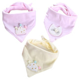 3pcs/lot Special Baby Bibs Boy Girl Bandana Cotton Absorb Bib Burp Cloth Triangle Baby Scarf Burp Newborn Princess Accessories