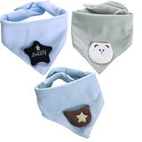 3pcs/lot Special Baby Bibs Boy Girl Bandana Cotton Absorb Bib Burp Cloth Triangle Baby Scarf Burp Newborn Princess Accessories