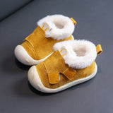 Winter Infant Toddler Boots Warm Plush Baby Girls Boys Snow Boots Outdoor Soft Bottom Non-Slip Child Kids Boots Shoes