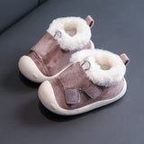 Winter Infant Toddler Boots Warm Plush Baby Girls Boys Snow Boots Outdoor Soft Bottom Non-Slip Child Kids Boots Shoes