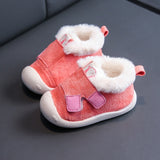 Winter Infant Toddler Boots Warm Plush Baby Girls Boys Snow Boots Outdoor Soft Bottom Non-Slip Child Kids Boots Shoes