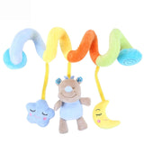 Baby Toys 0-12 Months Crib Mobile Bed Bell Rattles Educational Toy for Newborns Car Seat Hanging Infant Crib Spiral Stroller Toy