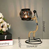 Nordic Metal Candlestick Abstract Character Sculpture Candle Holder