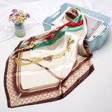 Silk Scarf 90*90cm Foulard Bandana Long Large Shawls Wraps Winter Neck Scarves Pashmina Lady Hijab