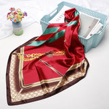 Silk Scarf 90*90cm Foulard Bandana Long Large Shawls Wraps Winter Neck Scarves Pashmina Lady Hijab