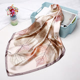 Silk Scarf 90*90cm Foulard Bandana Long Large Shawls Wraps Winter Neck Scarves Pashmina Lady Hijab