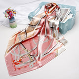 Silk Scarf 90*90cm Foulard Bandana Long Large Shawls Wraps Winter Neck Scarves Pashmina Lady Hijab