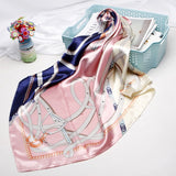 Silk Scarf 90*90cm Foulard Bandana Long Large Shawls Wraps Winter Neck Scarves Pashmina Lady Hijab