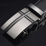 Leather Automatic Buckle Black Men's Belts