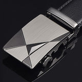 Leather Automatic Buckle Black Men's Belts