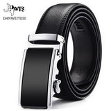 Leather Automatic Buckle Black Men's Belts