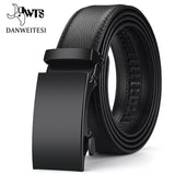 Leather Automatic Buckle Black Men's Belts