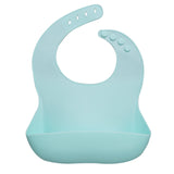 Silicon Breastplate Baby Bib Waterproof Solid Infant Bandana Bibs Newborn Feeding Burp Cloth Drooling Scarf Dropship