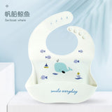 Silicon Breastplate Baby Bib Waterproof Solid Infant Bandana Bibs Newborn Feeding Burp Cloth Drooling Scarf Dropship