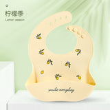 Silicon Breastplate Baby Bib Waterproof Solid Infant Bandana Bibs Newborn Feeding Burp Cloth Drooling Scarf Dropship