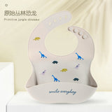 Silicon Breastplate Baby Bib Waterproof Solid Infant Bandana Bibs Newborn Feeding Burp Cloth Drooling Scarf Dropship