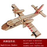 3D Wooden ship jigsawToys Learning Building Robot Model