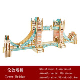 3D Wooden ship jigsawToys Learning Building Robot Model