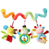 Toy Baby Stroller Comfort Stuffed Animal Rattle Mobile Infant Stroller Toys For Baby Hanging Bed Bell Crib Rattles Toys Gifts