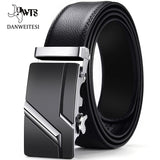 Leather Automatic Buckle Black Men's Belts