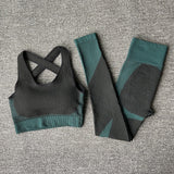 Seamless Women Yoga Sets . Female Sport Gym suits